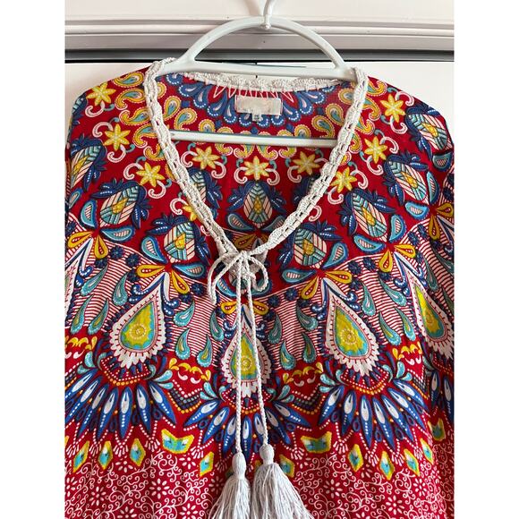 Back From Bali Boho Tassel Top | One Size | Festival Beachwear Vibes - Picture 3 of 6